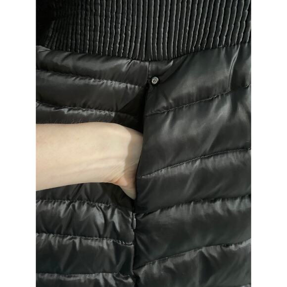 Laundry by Shelli Segal long puffer coat women’s size XL black down filled - Picture 4 of 8